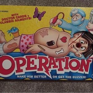 Hasbro Operation Game Yellow and Red Puzzle